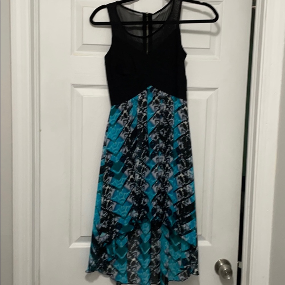 High low sheer top dress